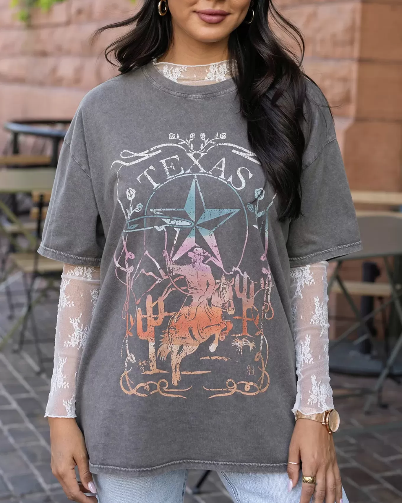 Outlet Boyfriend Fit Graphic Tee - Graphic Tees