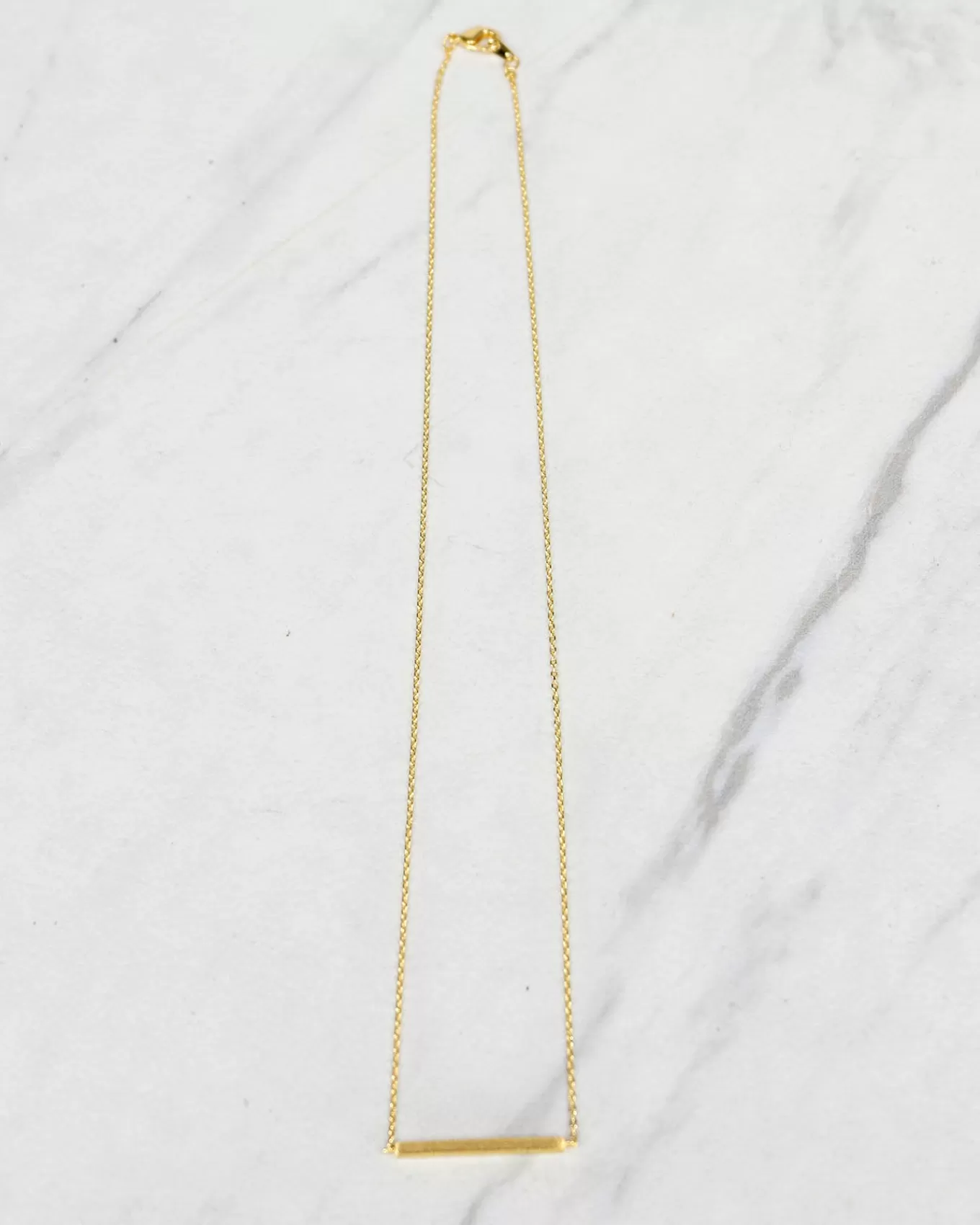 Cheap Brushed Bar Necklace Jewelry