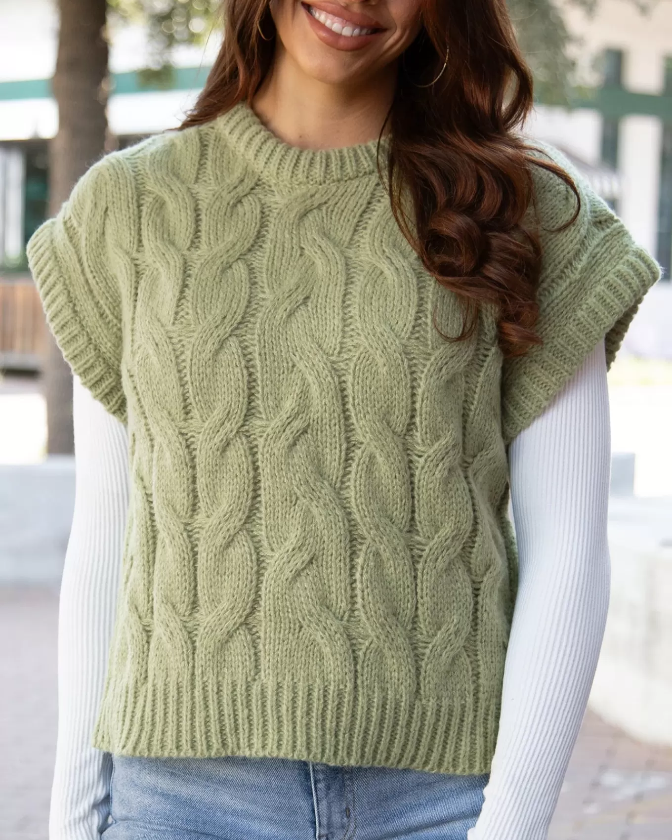 Cheap Cable Knit Sweater Vest Jackets + Vests | Sweaters