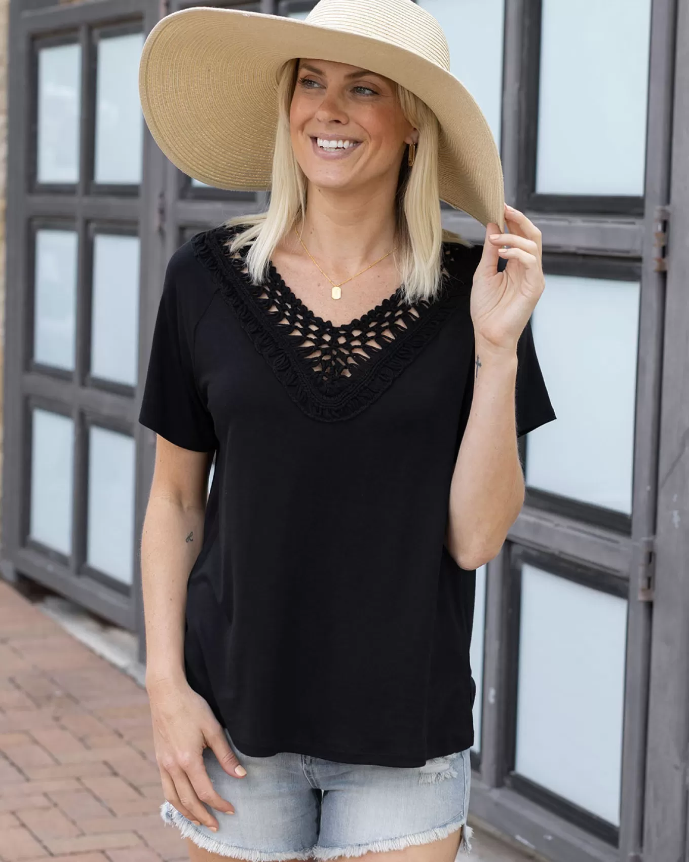 Cheap Calia Crochet Top - FINAL SALE Fashion Tops