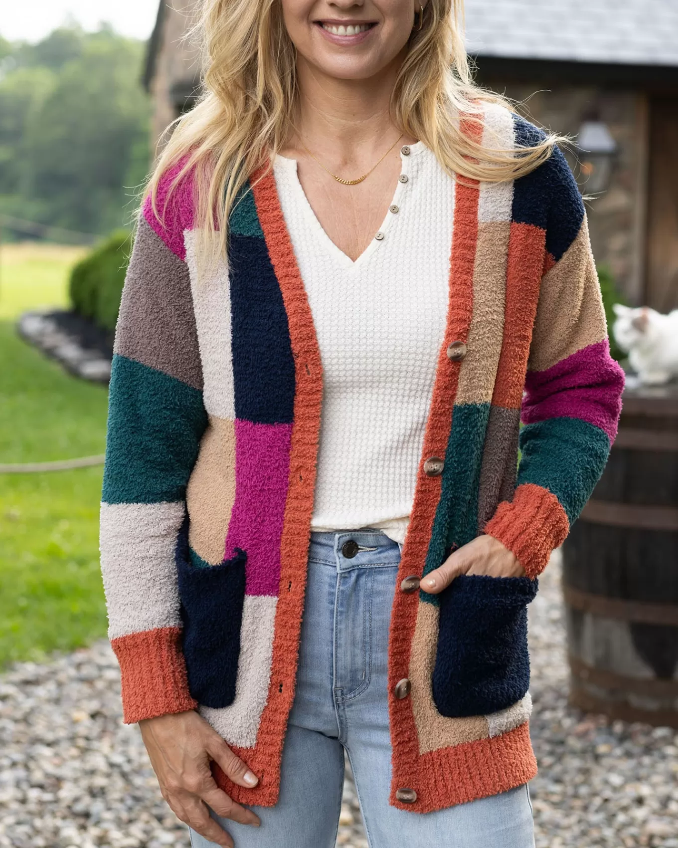 Sale Cloud Patchwork Cardigan - FINAL SALE Robes + Cardigans | Sweaters