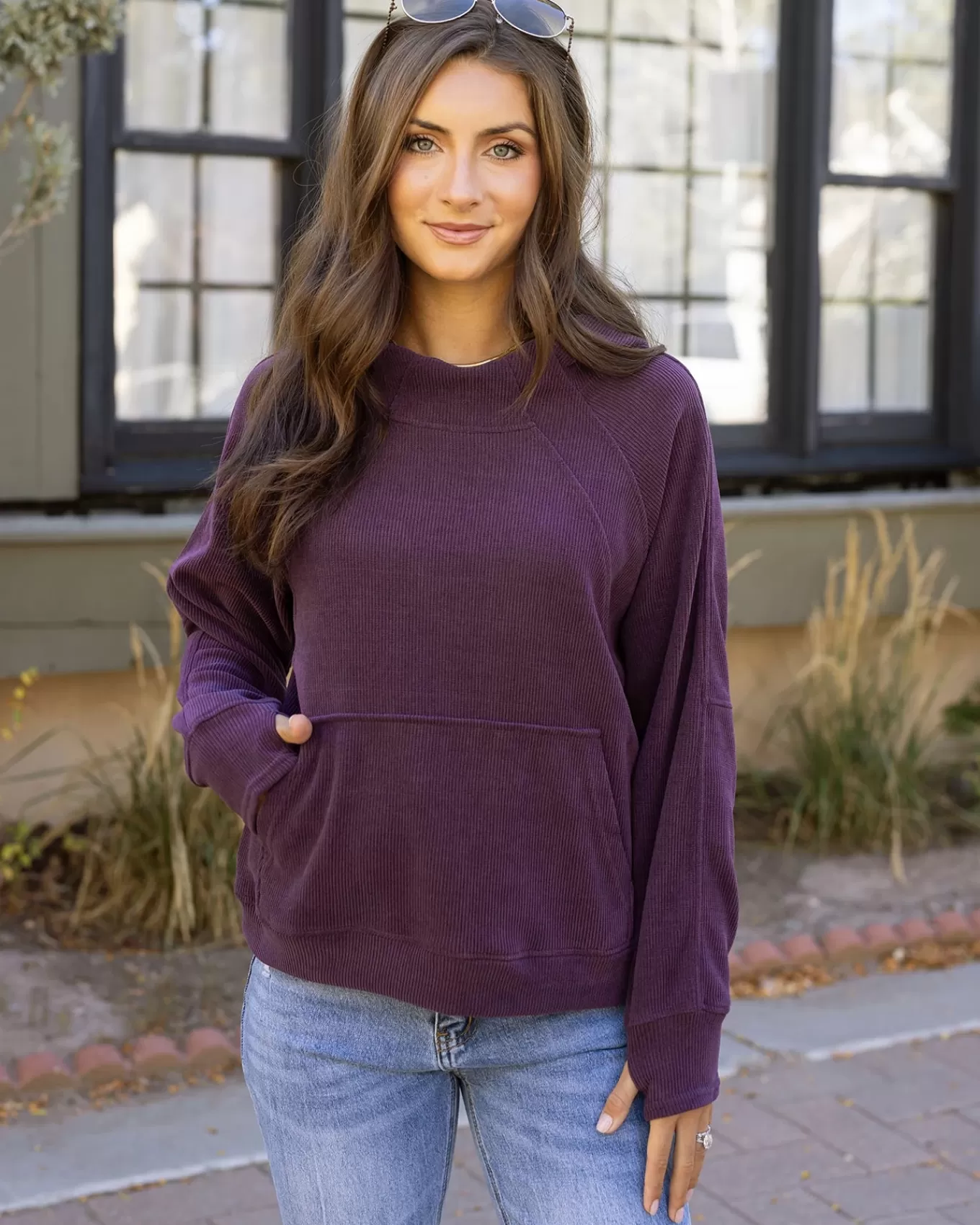 Store Corded Pullover Hoodie Hoodies + Pullovers
