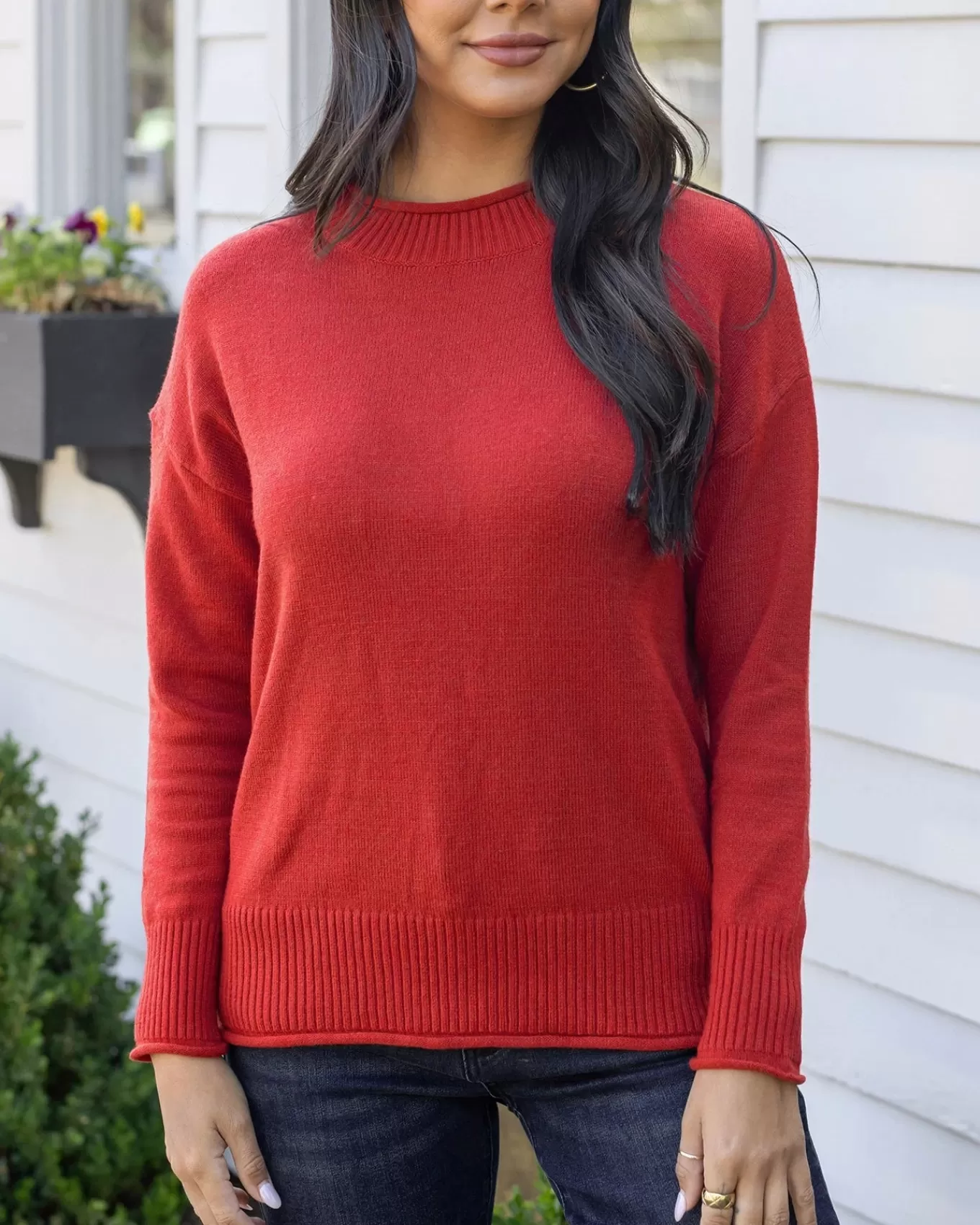 Cheap Everyday Mock Neck Sweater Sweaters