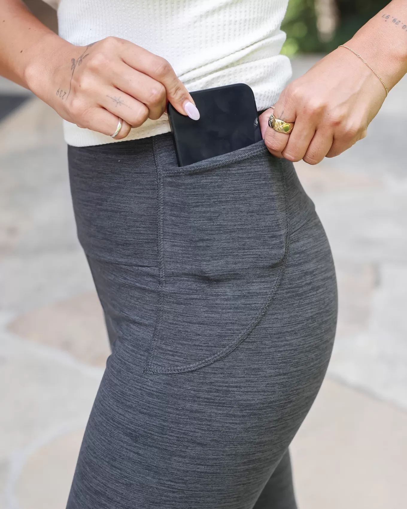Clearance Fleece Lined Pocket Leggings Lounge Pants | Leggings