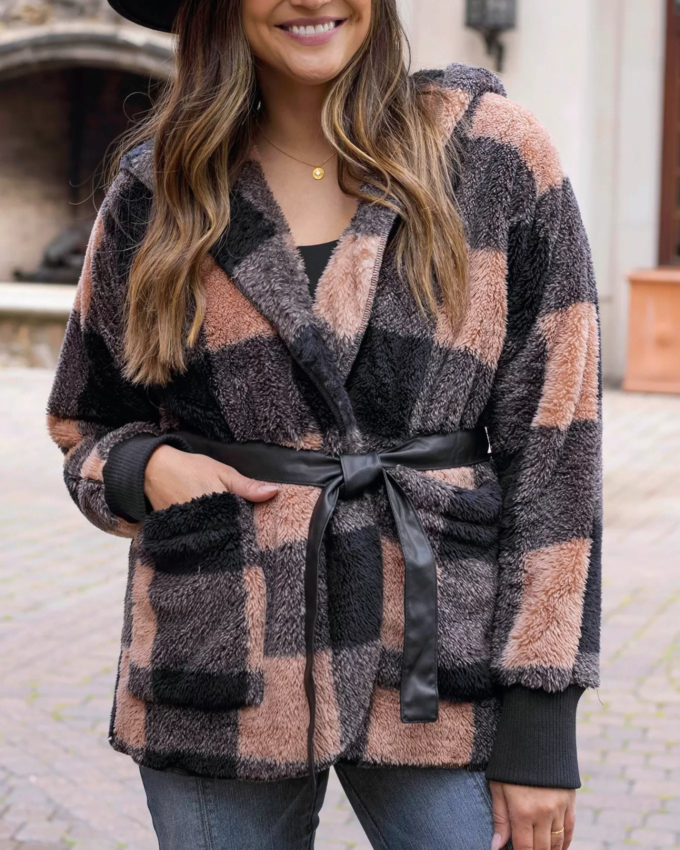 Sale Fuzzy Fleece Wrap Jacket Jackets + Vests | Hoodies + Pullovers