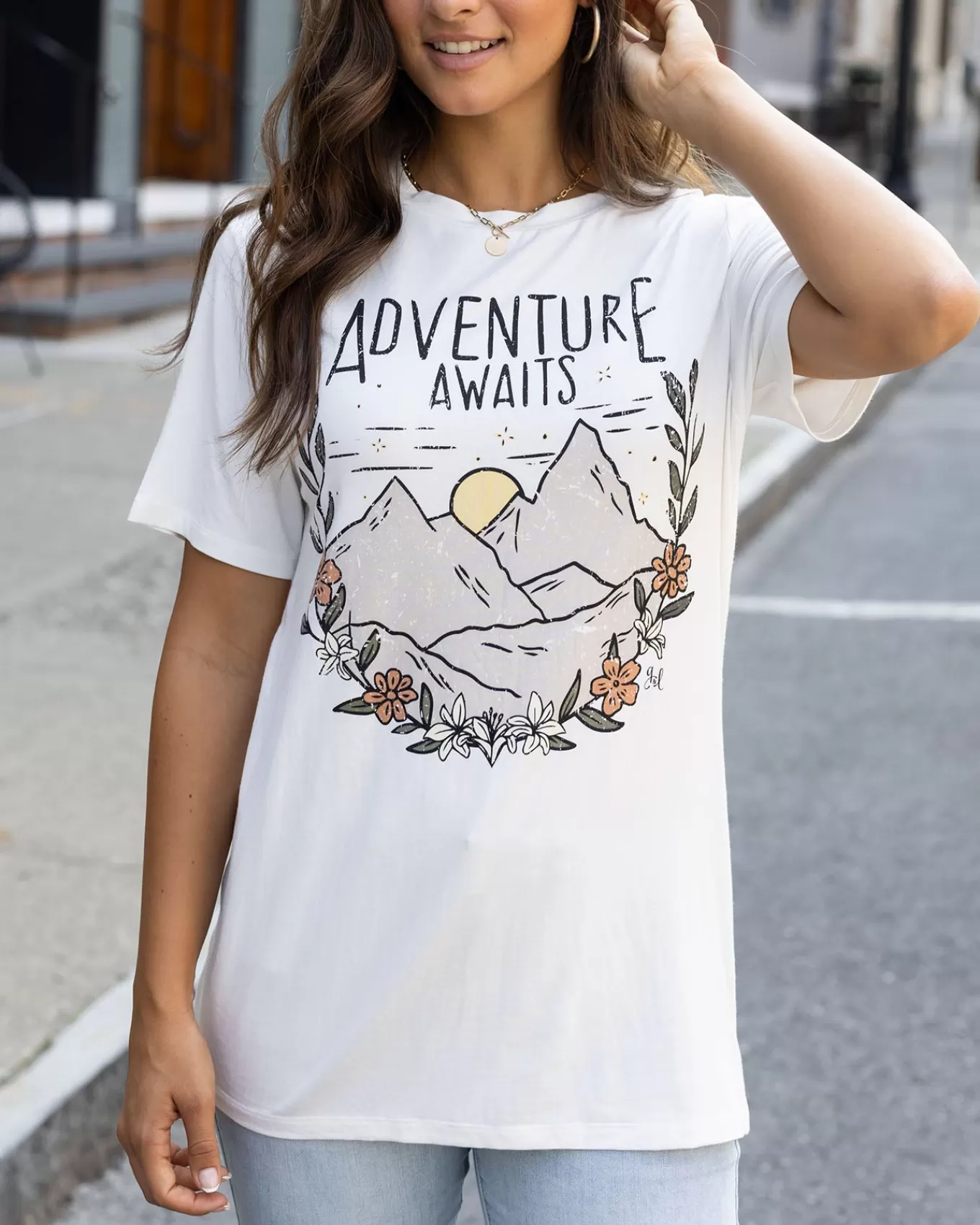 Outlet Girlfriend Fit Graphic Tee - - FINAL SALE Graphic Tees