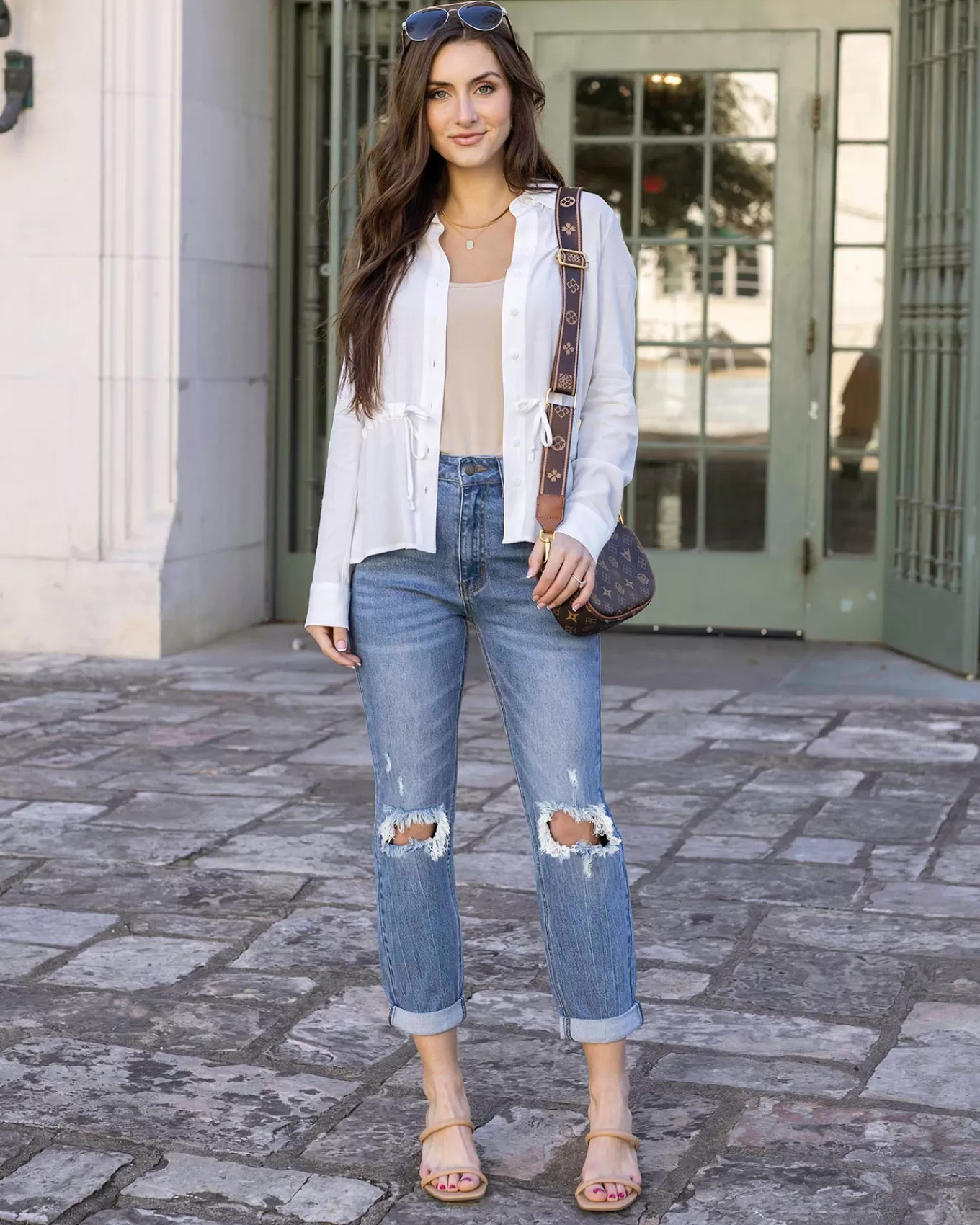 Cheap High-Rise Girlfriend Jeans In - FINAL SALE Jeans + Jeggings