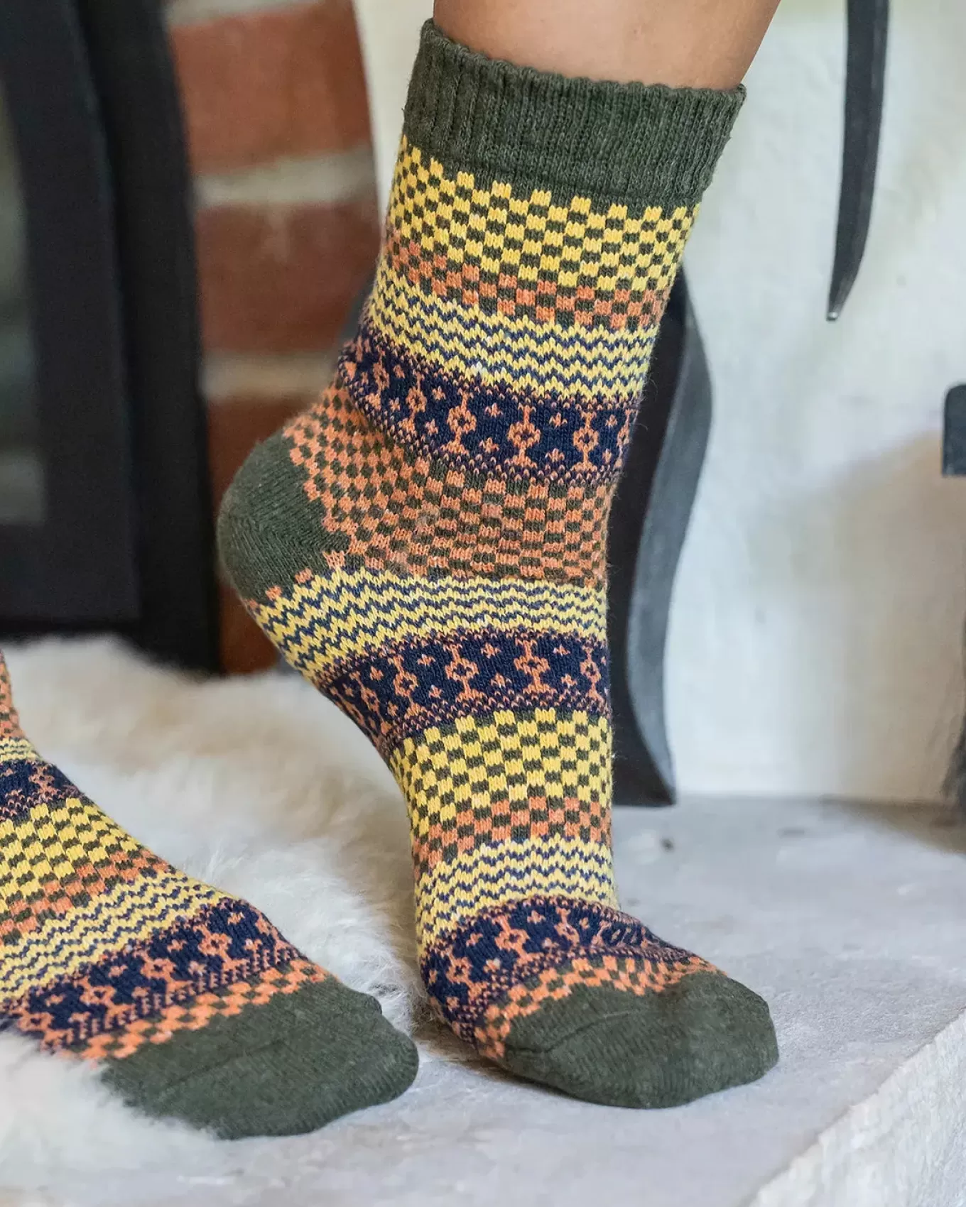 Shop Knit Cozy Crew Socks Slippers + Socks | Slippers + Socks