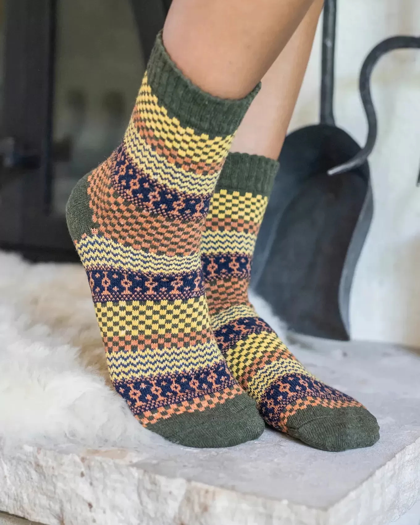 Shop Knit Cozy Crew Socks Slippers + Socks | Slippers + Socks
