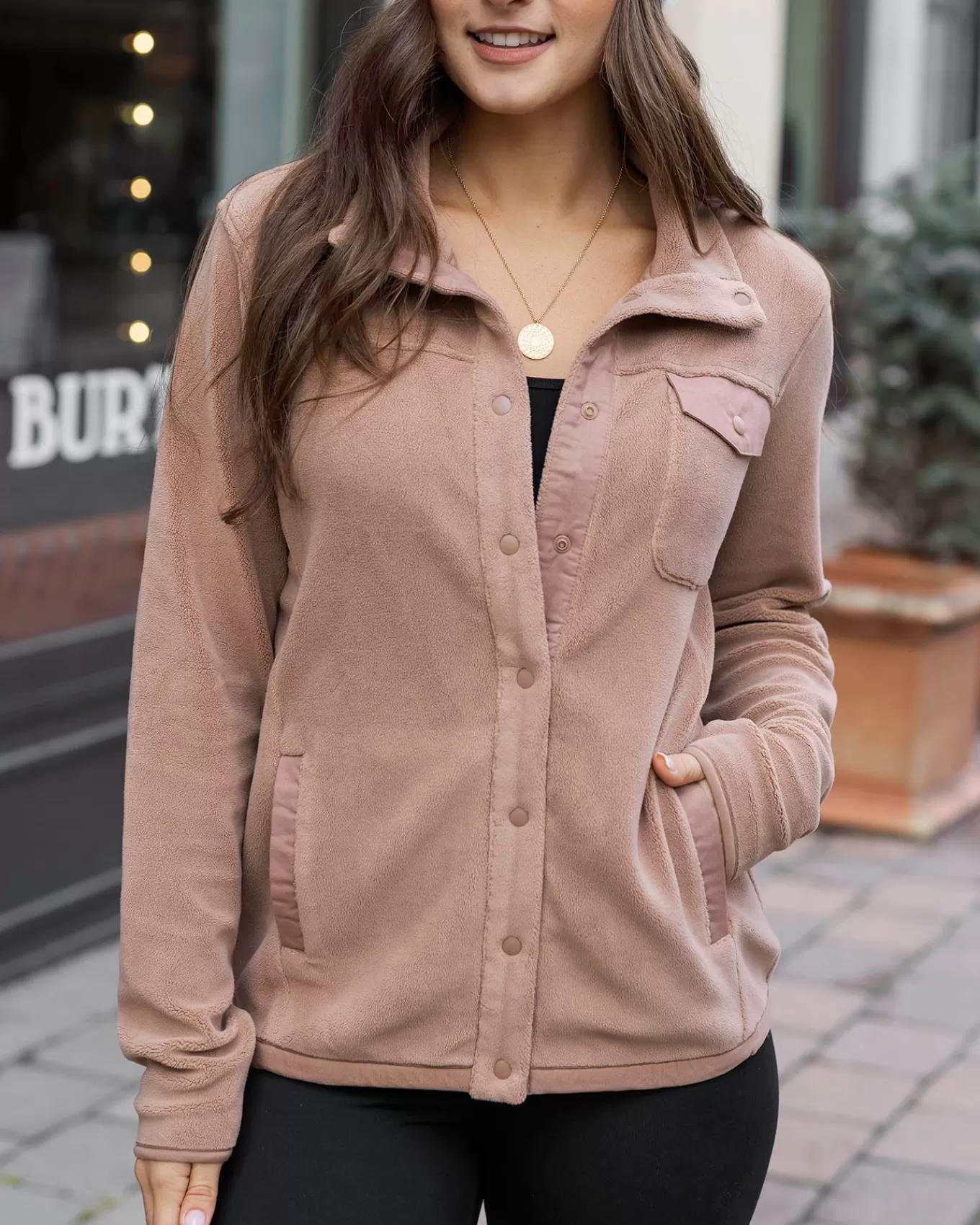 Store Luxe Teddy Fleece Jacket Jackets + Vests