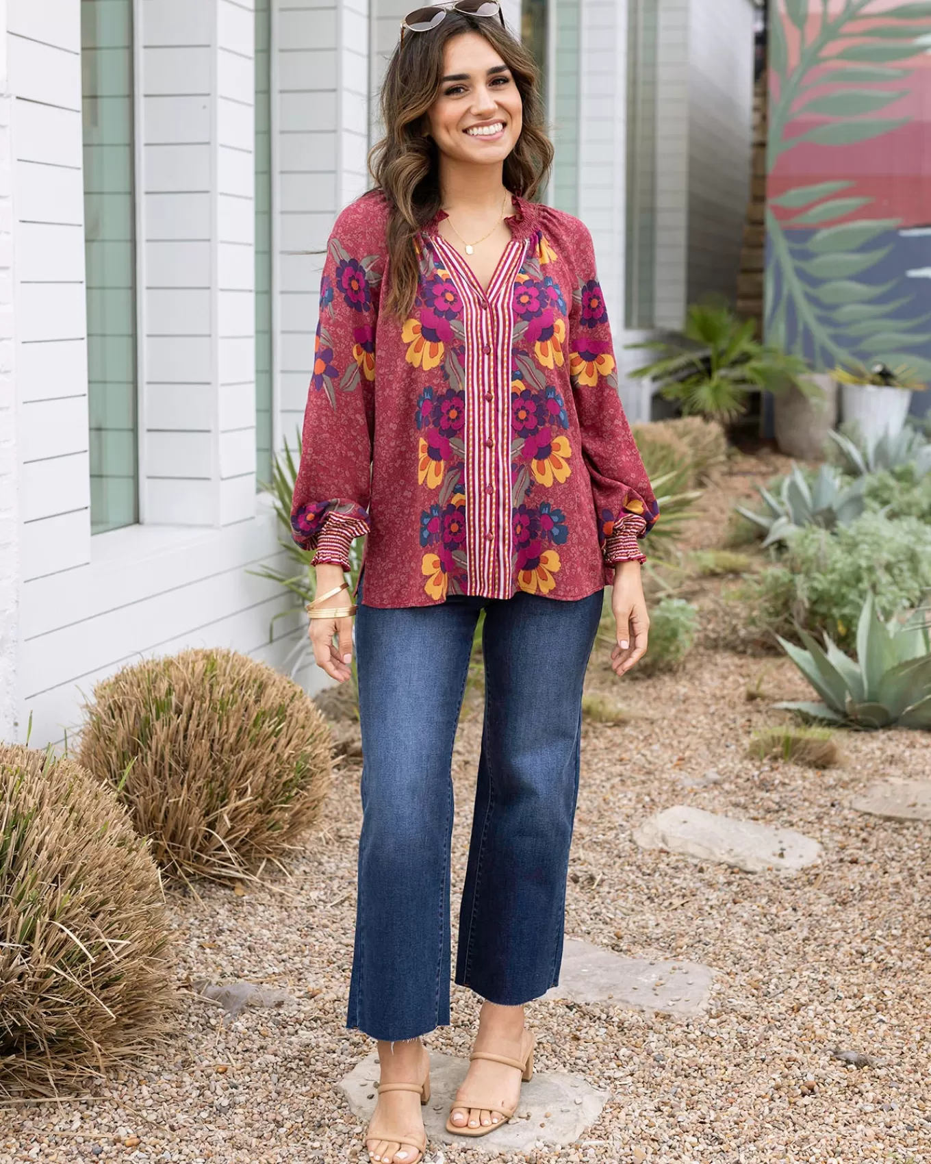 Shop Vintage Floral Garden Top - FINAL SALE Fashion Tops