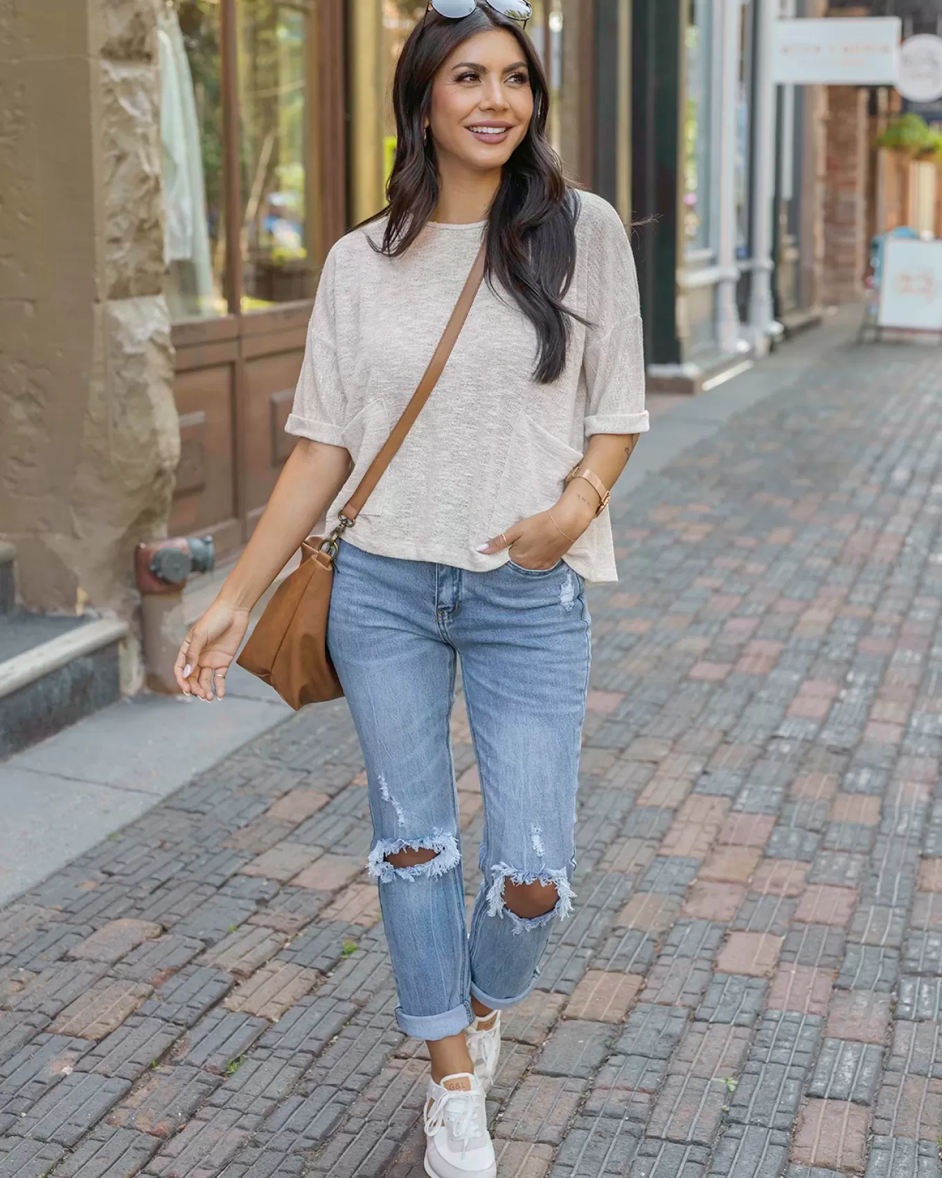 Outlet Pocket Sweater Tee Sweaters