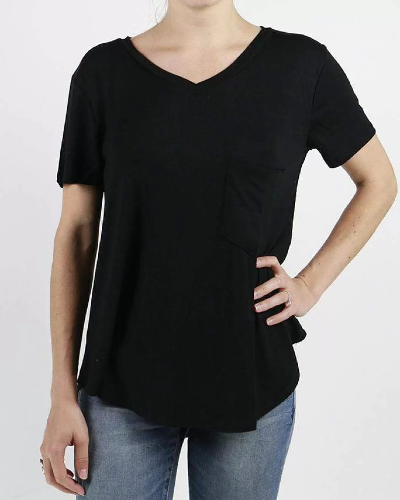 Discount Perfect Pocket Tee In Basics