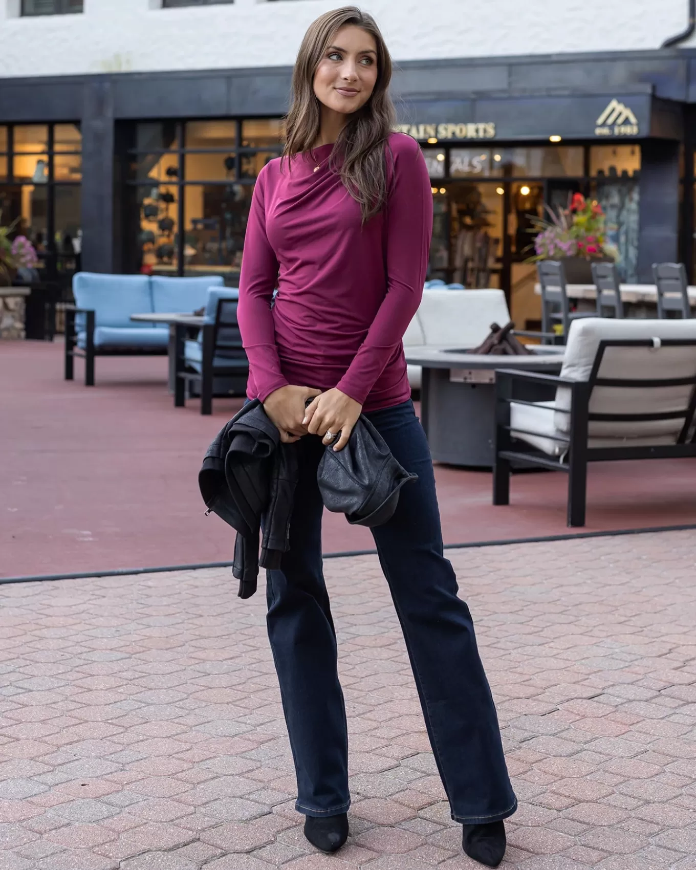 Best Sale Pleated Boat Neck Top Fashion Tops