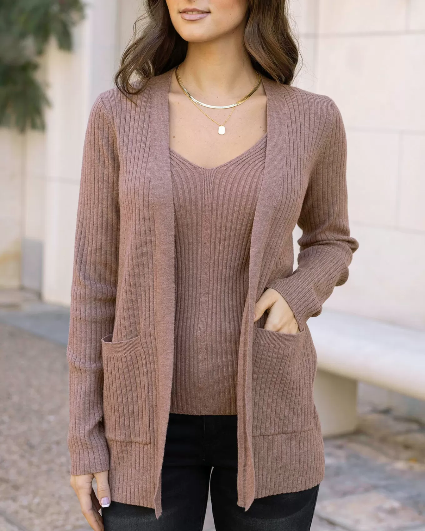 Fashion Ribbed Knit Cardigan Robes + Cardigans | Cardigans + Kimonos