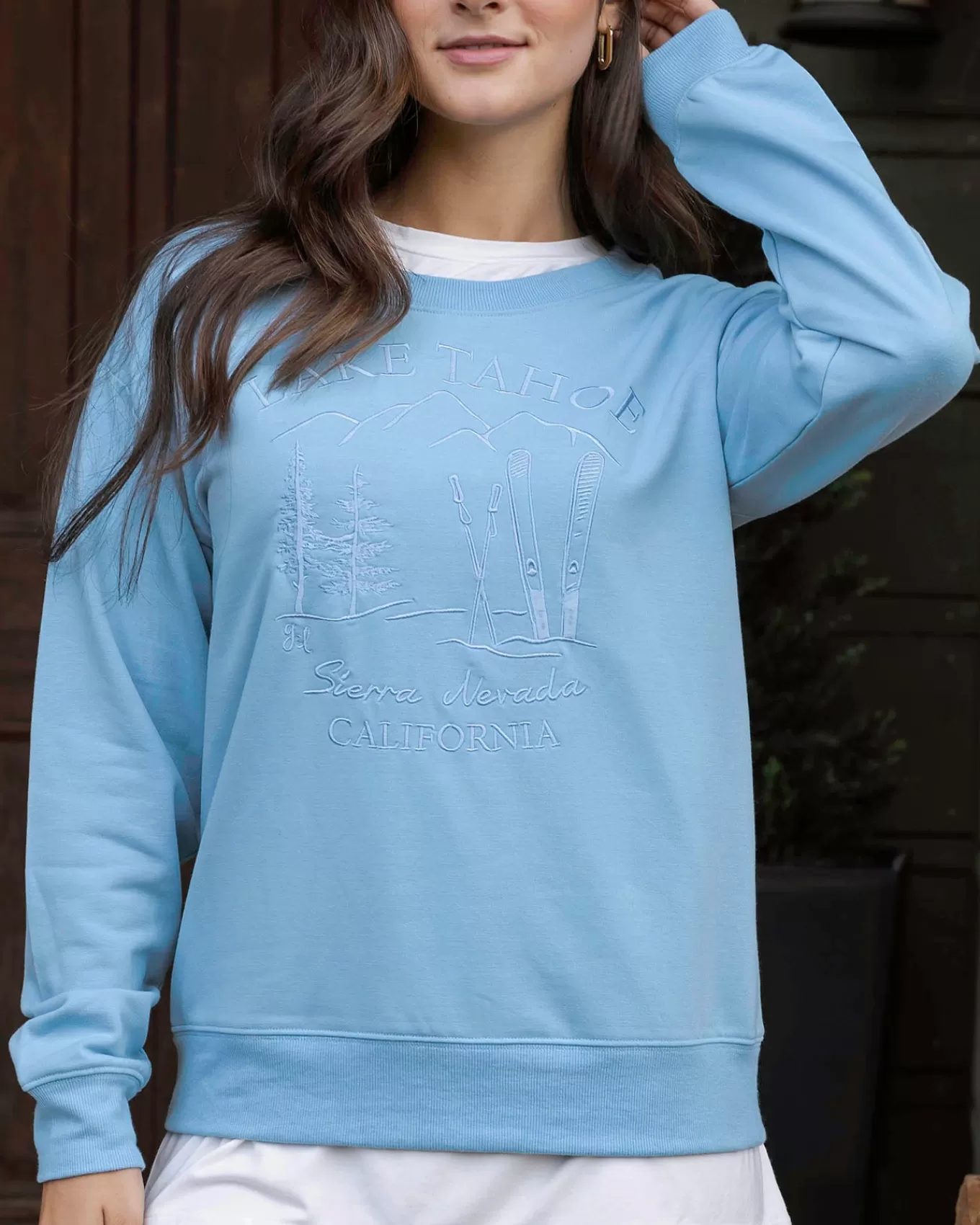 Cheap Signature Soft Embroidered Sweatshirt - FINAL SALE Lounge Tops | Hoodies + Pullovers
