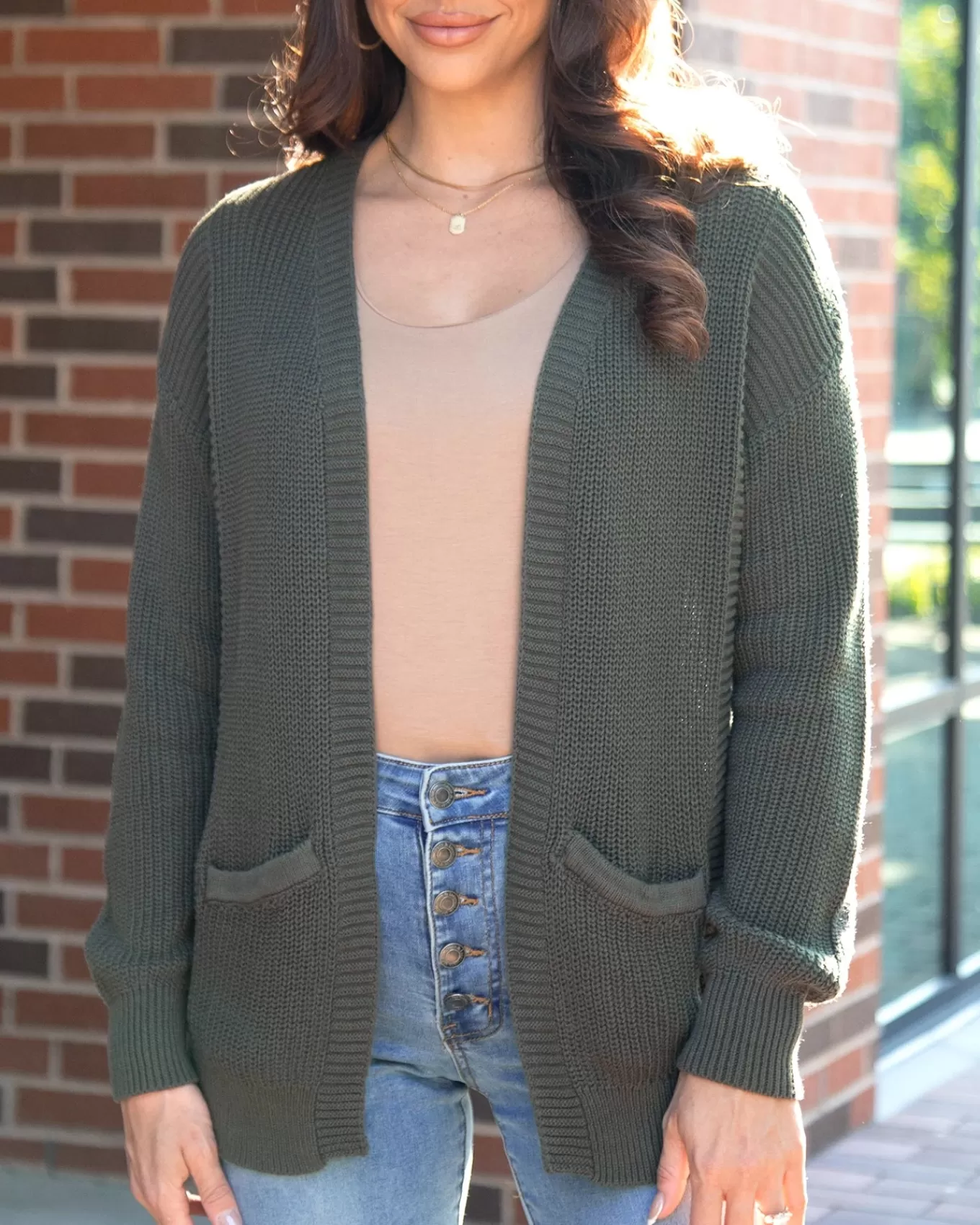 Cheap Slouchy Knit Pocket Cardigan Robes + Cardigans | Cardigans + Kimonos