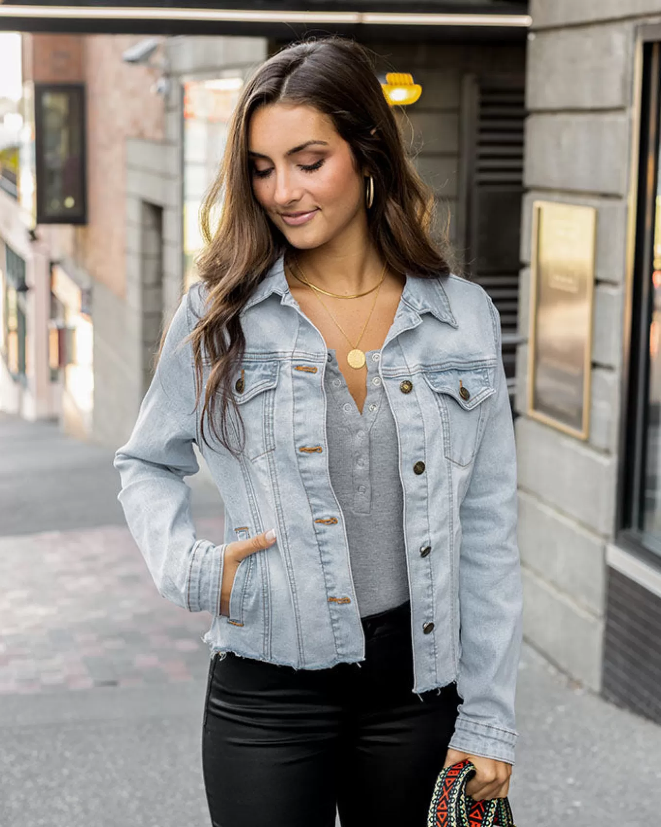 Flash Sale Soft Wash Denim Jacket In Jackets + Vests