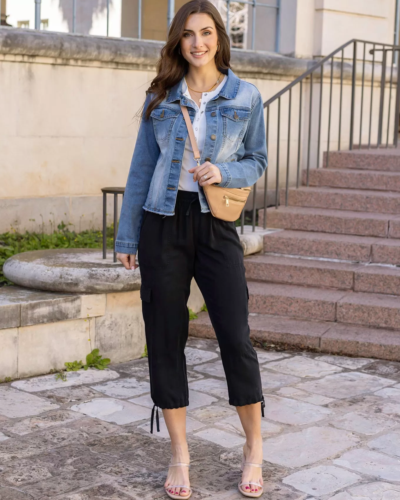 Cheap Soft Wash Denim Jacket In Jackets + Vests