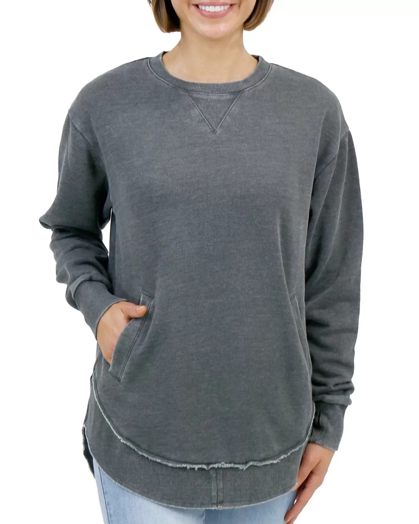 Cheap Vintage Tunic Sweatshirt Lounge Tops | Sweaters