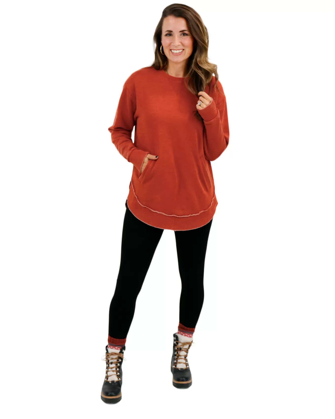 Outlet Vintage Tunic Sweatshirt Sweaters | Lounge Tops
