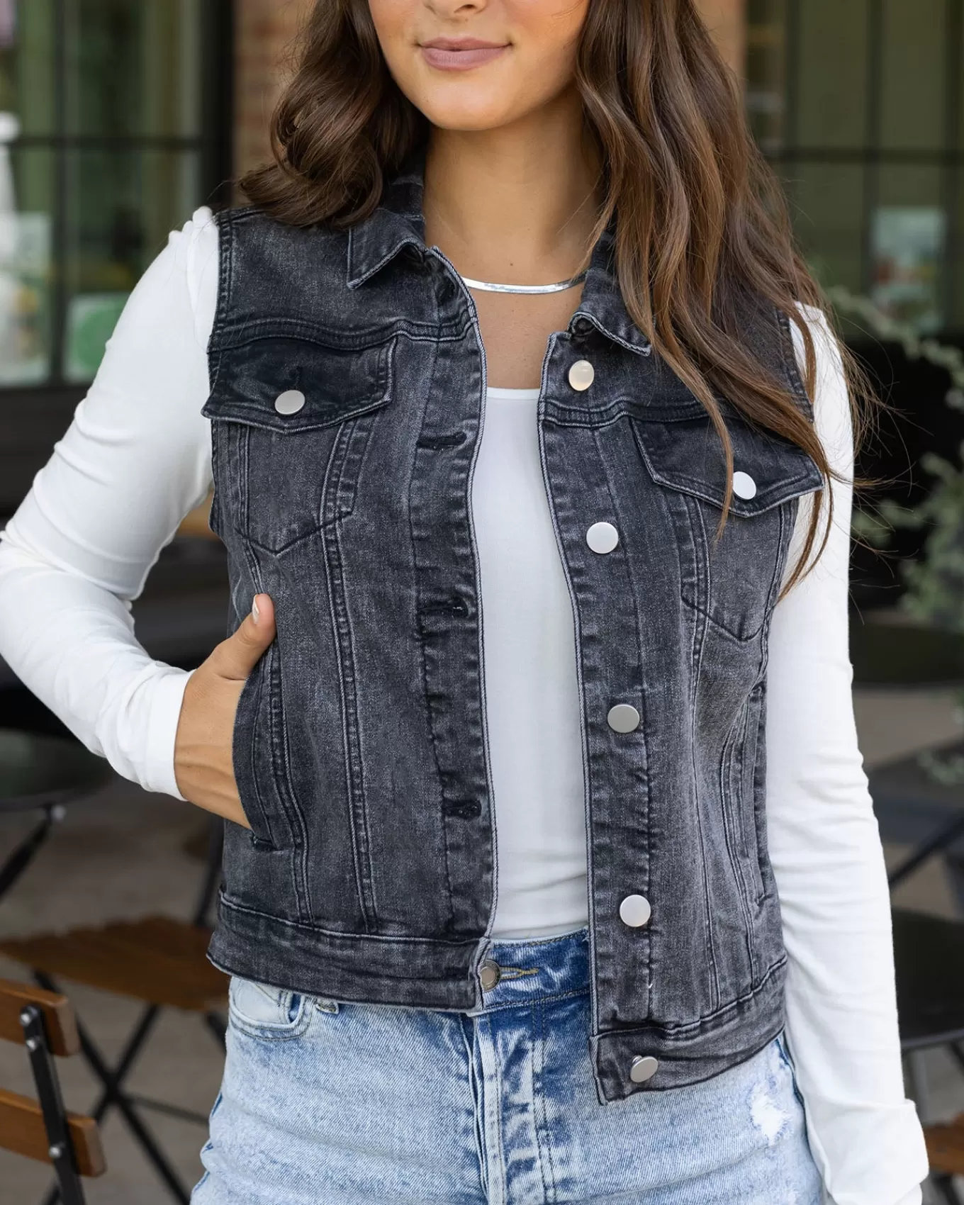 Flash Sale Repurposed Denim Vest Jackets + Vests